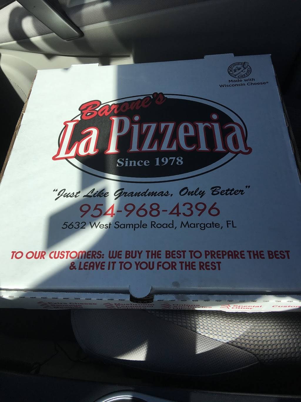 La Pizzeria | restaurant | 5632 W Sample Rd, Margate, FL 33073, USA | 9549684396 OR +1 954-968-4396