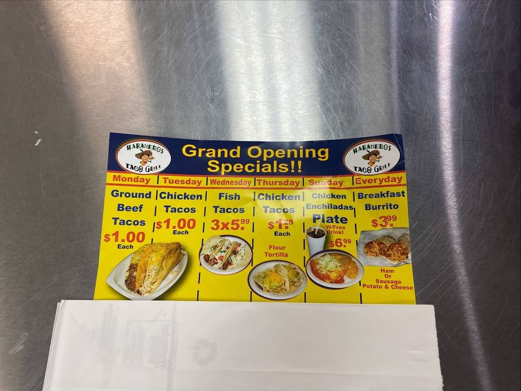 Habaneros Taco Grill #6 (Trop. & Decatur) | restaurant | 4885 W Tropicana Ave, Las Vegas, NV 89103, USA | 7257354367 OR +1 725-735-4367