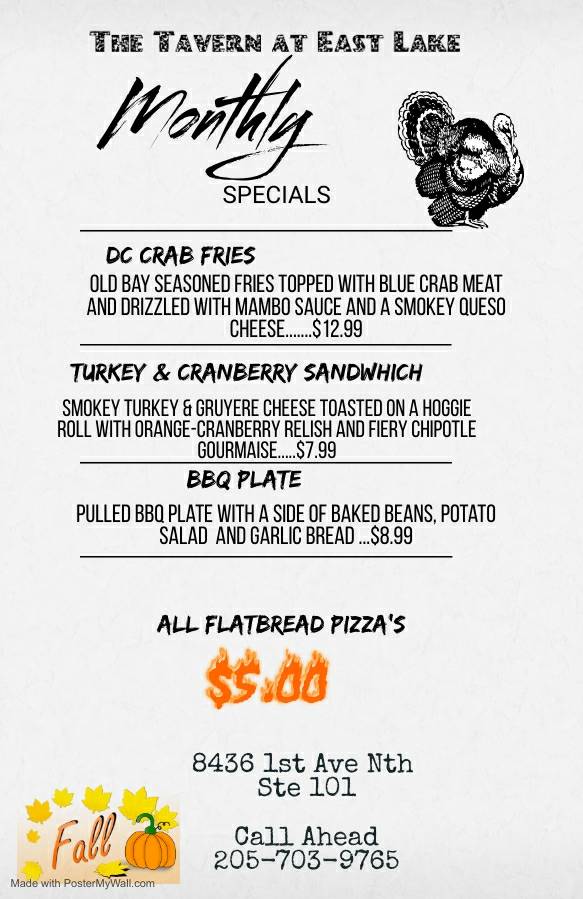 The Tavern at East Lake | restaurant | 8436 1st Ave N Ste 101, Birmingham, AL 35206, USA | 2057039765 OR +1 205-703-9765