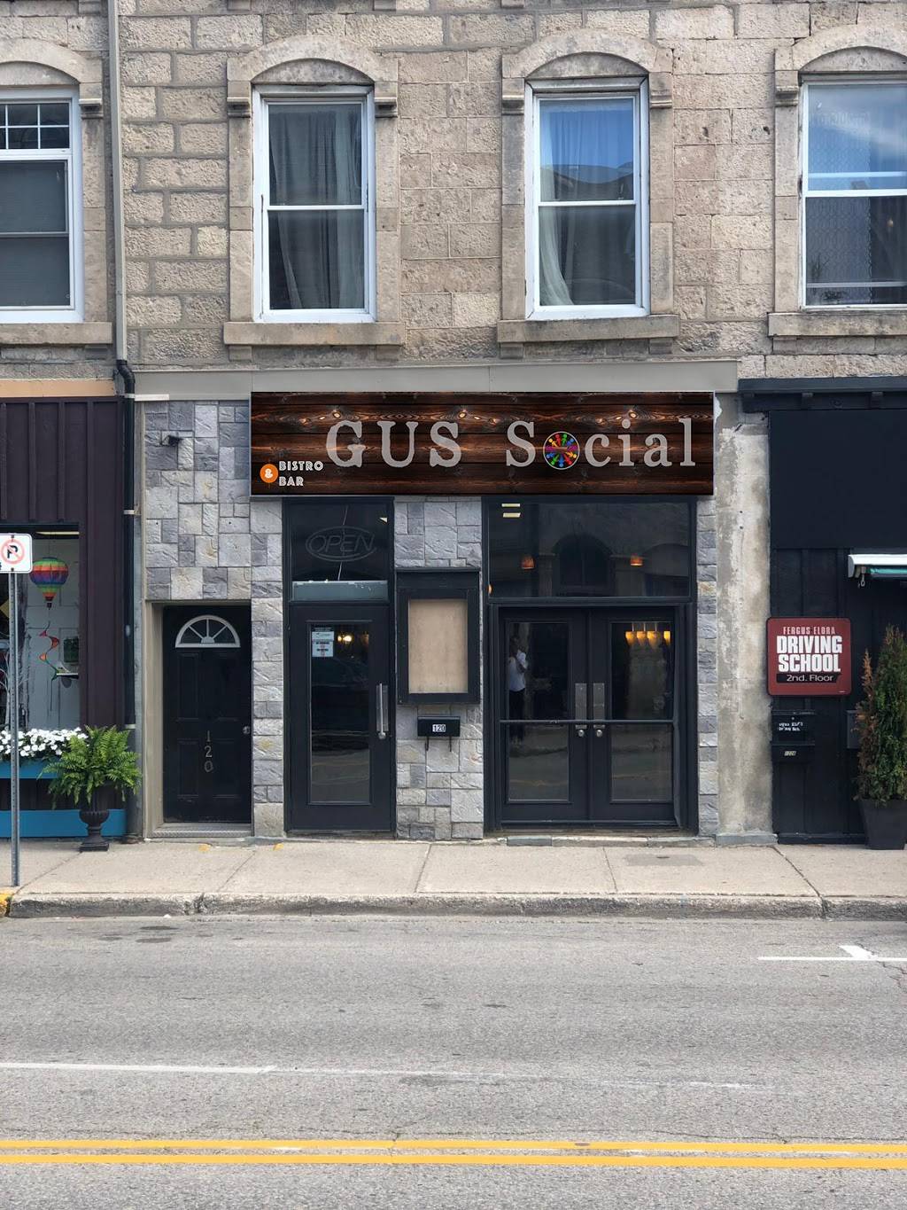 Gus Social - Bistro & Bar | restaurant | 120 St Andrew St W, Fergus, ON N1M 1L4, Canada | 5198432688 OR +1 519-843-2688