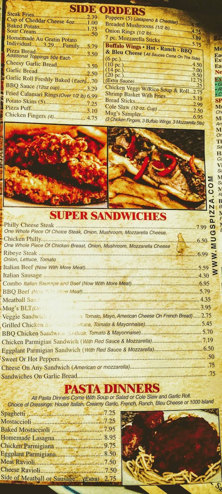 Mugs Pizza & Ribs | restaurant | 807 W Rand Rd, Arlington Heights, IL 60004, USA | 8473948030 OR +1 847-394-8030