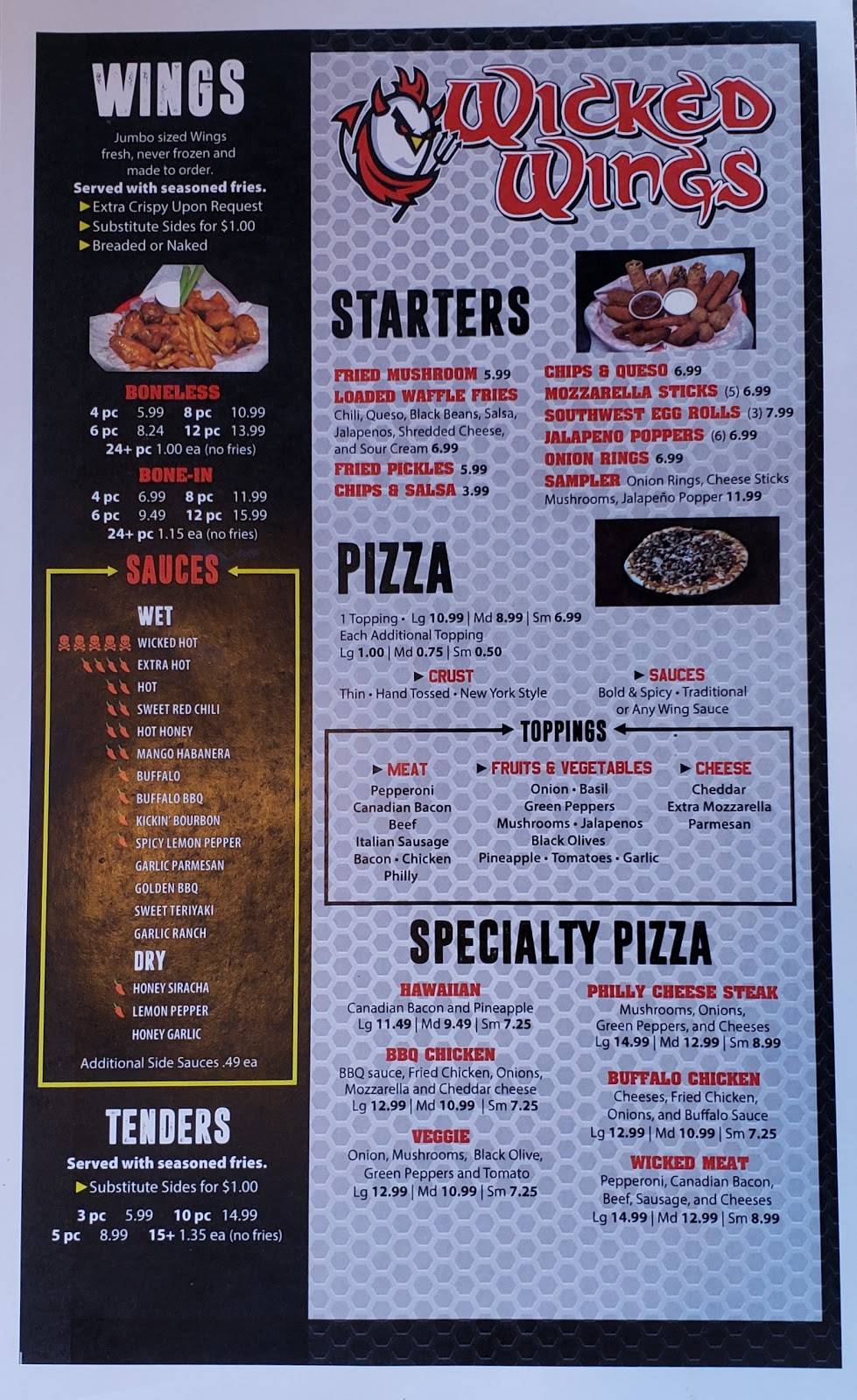 Wicked Wings | restaurant | 615 W Slaughter Ln #108, Austin, TX 78748, USA | 5125208029 OR +1 512-520-8029