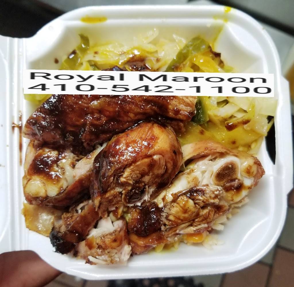 Royal Maroon Caribbean Carryout | restaurant | 3127 W Belvedere Ave, Baltimore, MD 21215, USA | 4105421100 OR +1 410-542-1100