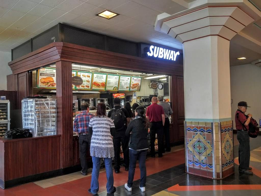 Subway Restaurants | restaurant | 800 N Alameda St, Unit K2, Los Angeles Union Station, Los Angeles, CA 90012, USA | 2136878757 OR +1 213-687-8757