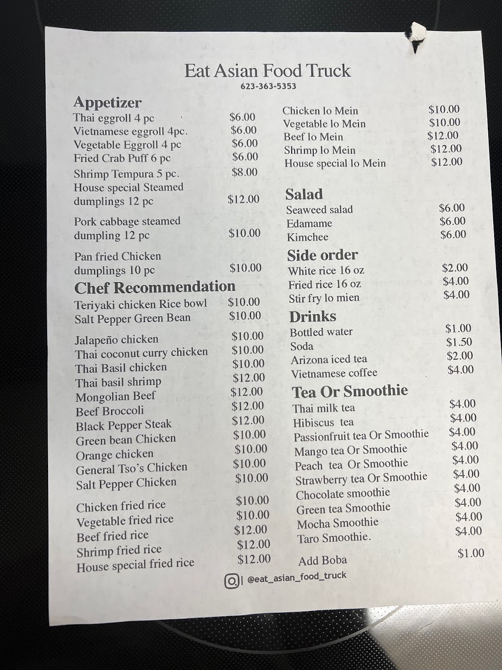 Eat Asian Food Truck | restaurant | 1572 S Cotton Ln, Goodyear, AZ 85338, USA | 6233635353 OR +1 623-363-5353