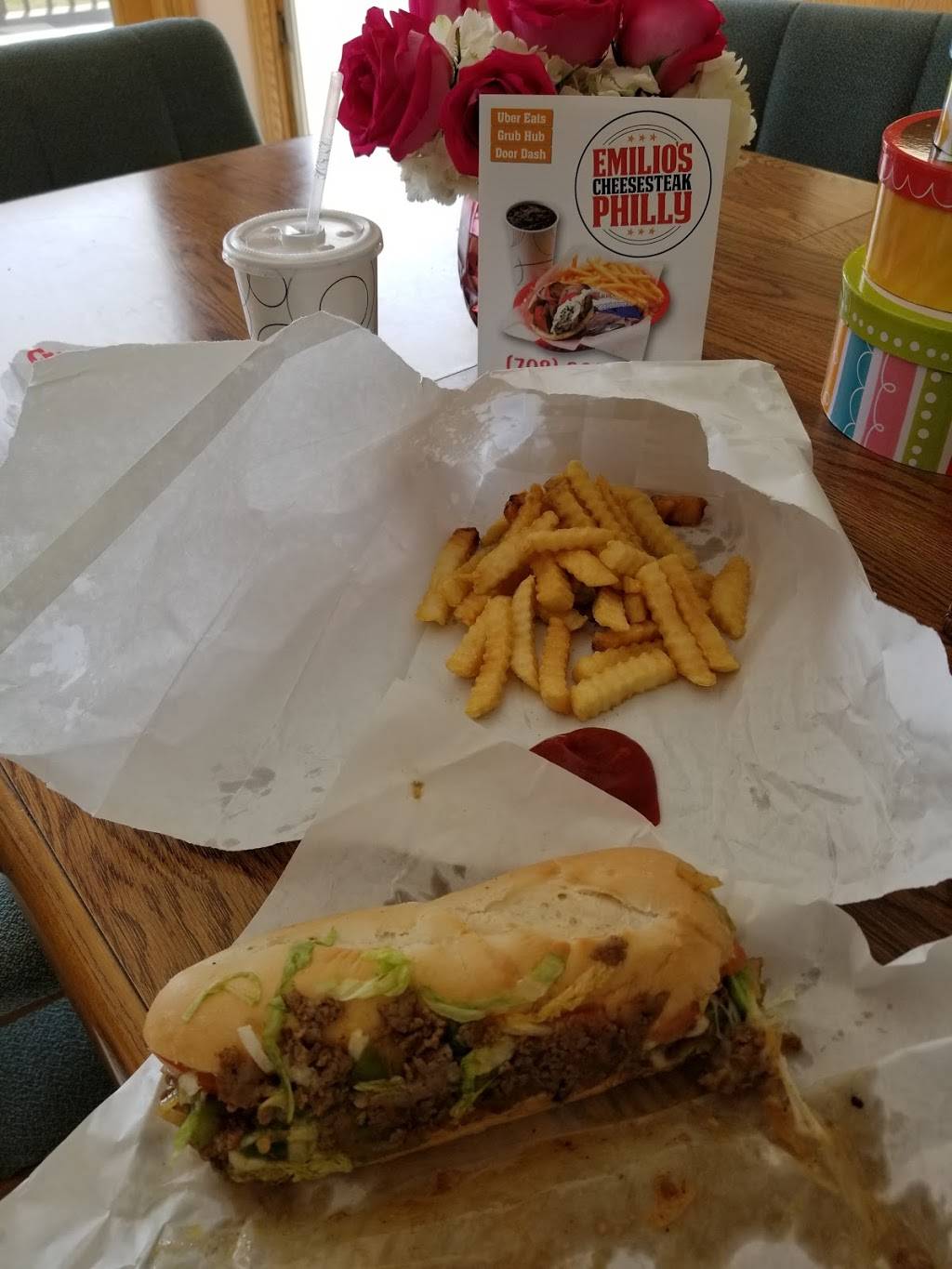 Emilios Philly Cheesesteak | restaurant | 14600 South La Grange Road, Orland Park, IL 60462, USA | 7089664648 OR +1 708-966-4648