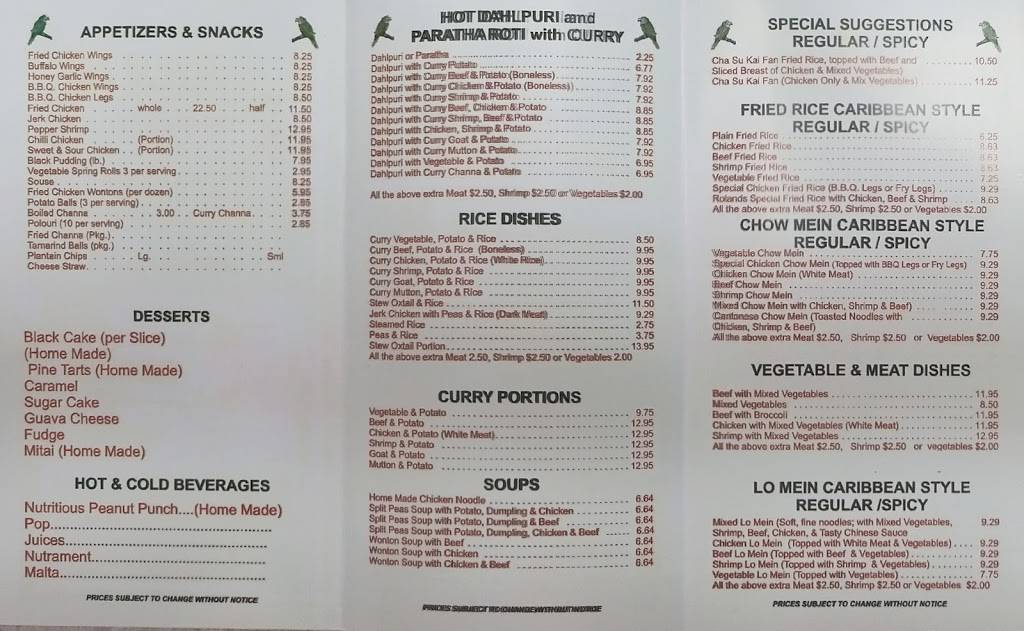 Rolands East Take Out & Catering Restaurant | restaurant | 2R2,, 2200 Brock Rd, Pickering, ON L1X 2R2, Canada | 9054267331 OR +1 905-426-7331