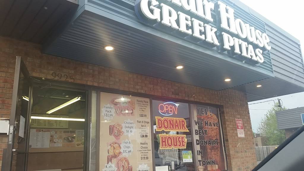 Donair House | restaurant | 9925 Tecumseh Rd E, Windsor, ON N8R 1A5, Canada | 5197357482 OR +1 519-735-7482