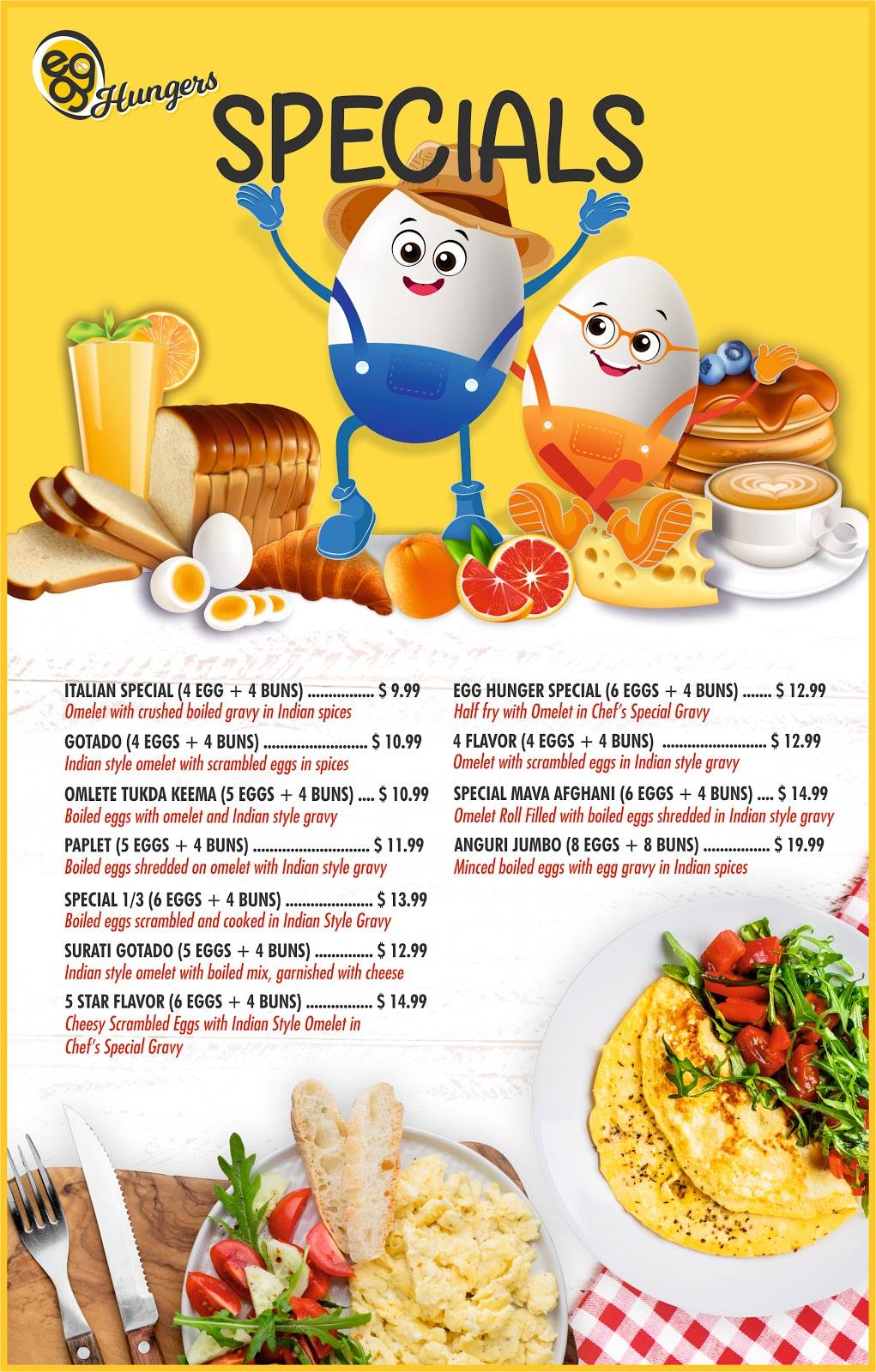 Egg Hungers | restaurant | 1700 Oak Tree Rd Suit 19, Edison, NJ 08820, USA | 7325159890 OR +1 732-515-9890
