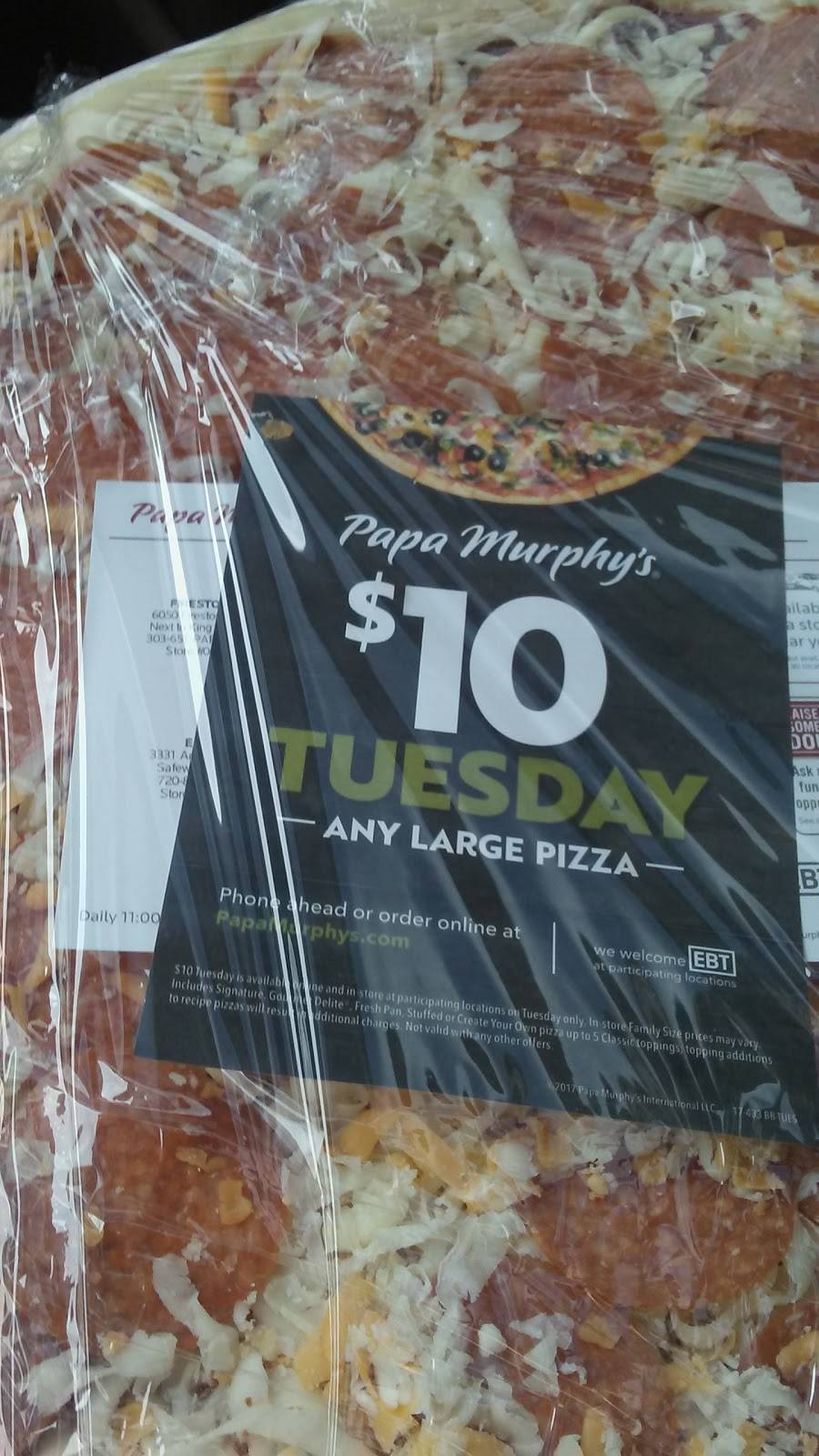 Papa Murphys Take N Bake Pizza | meal takeaway | 2800 W 10th St, Greeley, CO 80634, USA | 9703049470 OR +1 970-304-9470