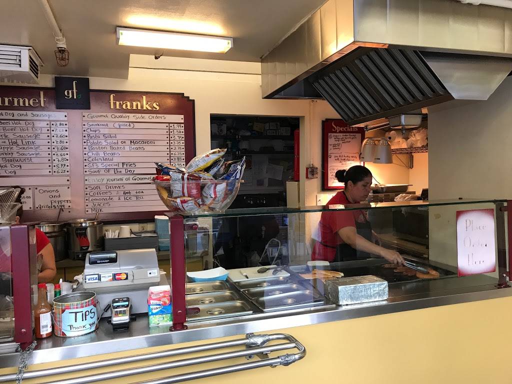 Gourmet Franks | restaurant | 199 Stanford Shopping Center, Palo Alto, CA 94304, USA | 6503277246 OR +1 650-327-7246