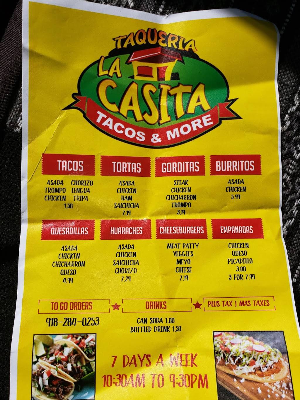 Taqueria la casita | restaurant | 5755-5599 N 9th St, Broken Arrow, OK 74012, USA | 9182840253 OR +1 918-284-0253