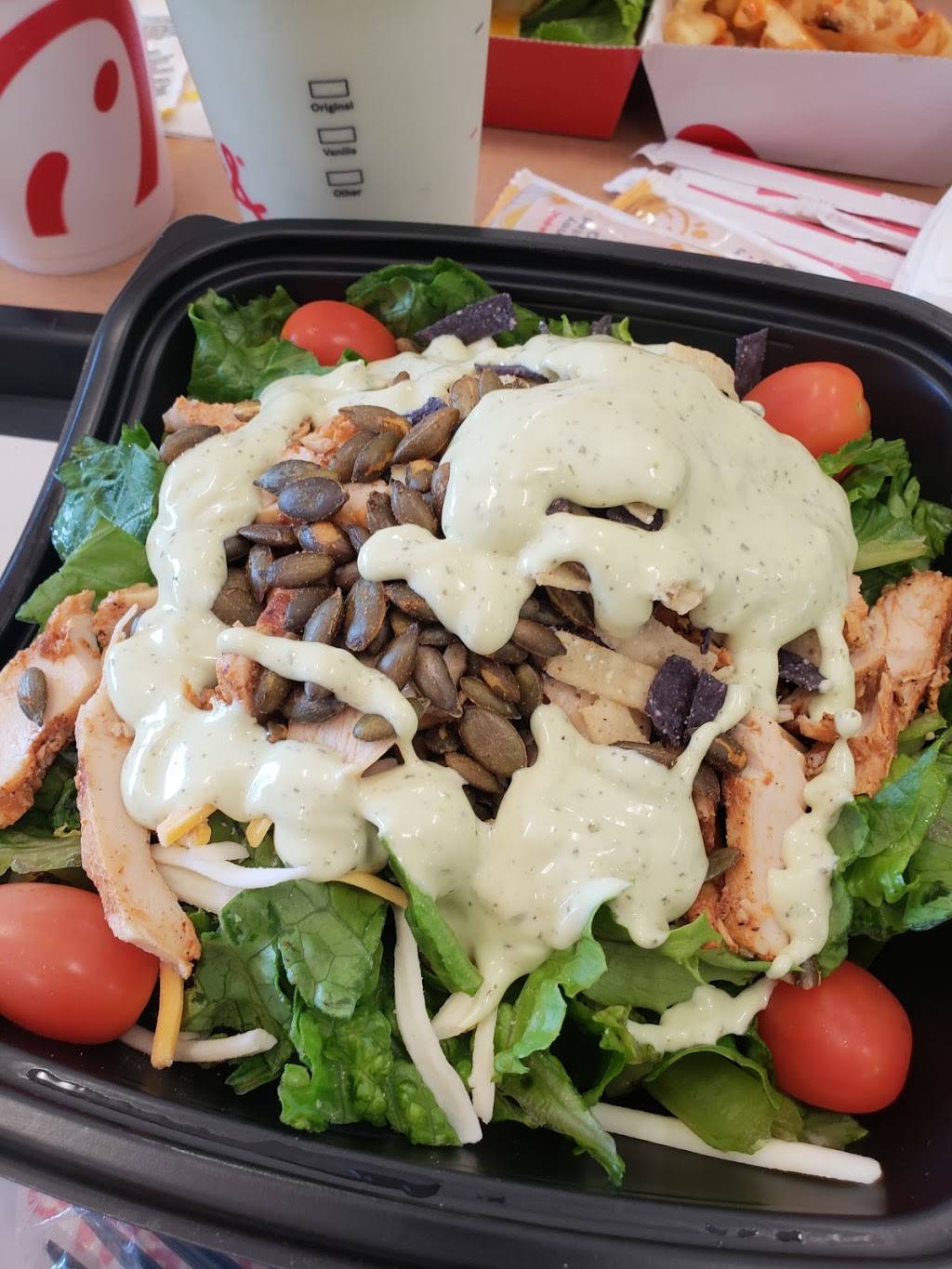 Chick-fil-A | restaurant | 1100 Lanada Rd, Greensboro, NC 27407, USA | 3368549355 OR +1 336-854-9355