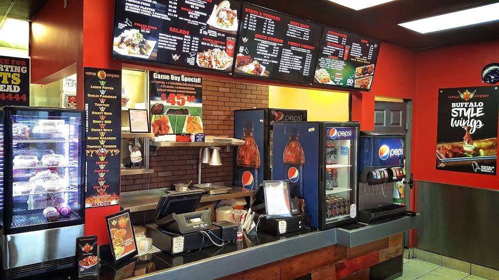 Wings Empire | restaurant | 7520 El Cajon Blvd, La Mesa, CA 91942, USA | 6194614444 OR +1 619-461-4444