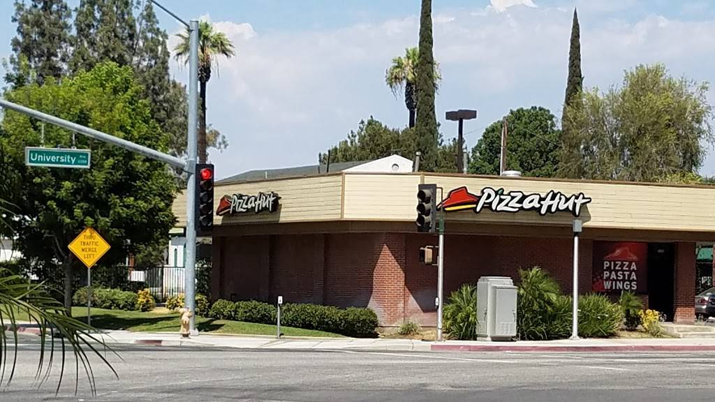 Pizza Hut | restaurant | 1485 University Ave, Riverside, CA 92507, USA | 9512763307 OR +1 951-276-3307