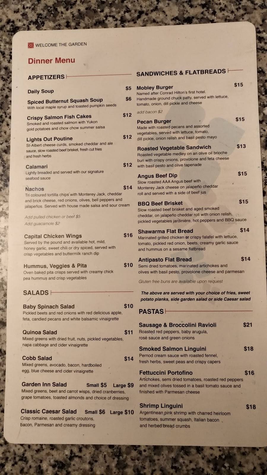 Garden Grille And Bar | restaurant | 2400 Alert Rd, Ottawa, ON K1V 0R4, Canada | 6132889001 OR +1 613-288-9001