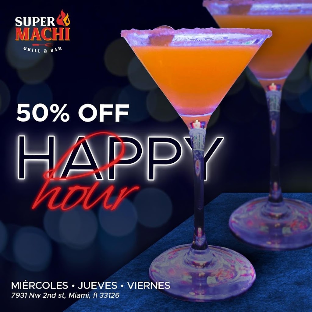 SuperMachi Grill & Bar | restaurant | 7931 NW 2nd St, Miami, FL 33126, USA | 3052663226 OR +1 305-266-3226