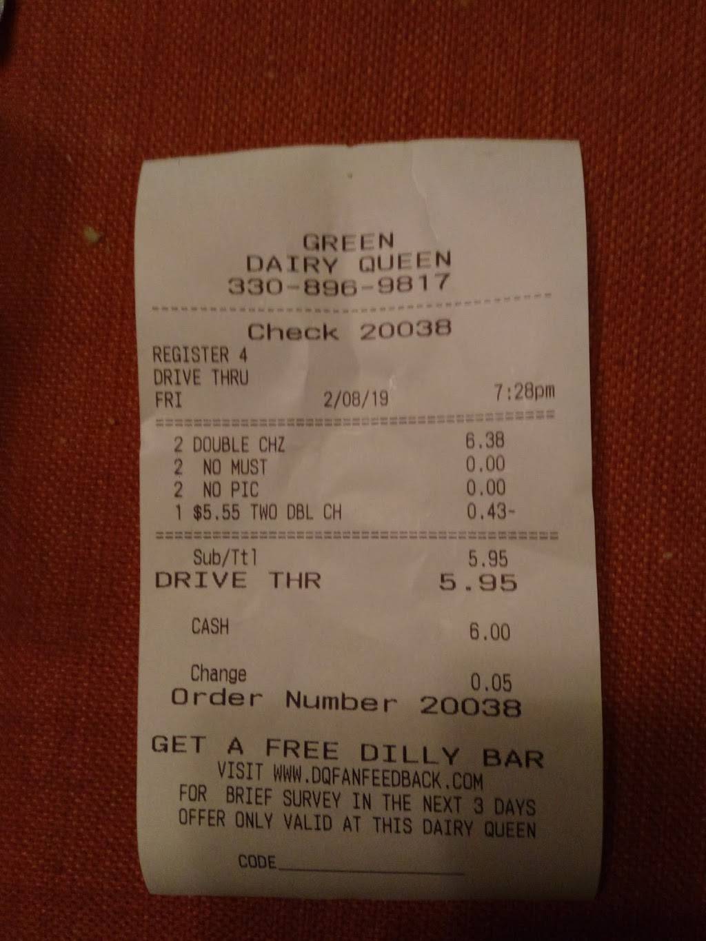 Dairy Queen | restaurant | 1840 Town Park Blvd Ste R, Uniontown, OH 44685, USA | 3308969817 OR +1 330-896-9817