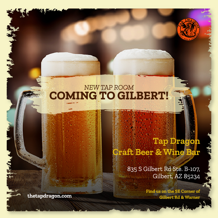 Tap Dragon Craft Beer & Wine Bar | restaurant | 835 S Gilbert Rd, Gilbert, AZ 85296, USA | 4808415566 OR +1 480-841-5566