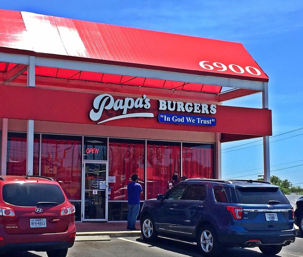 Papas Burgers "In God We Trust" | restaurant | 6900 San Pedro Ave #107, San Antonio, TX 78216, USA | 2107819171 OR +1 210-781-9171