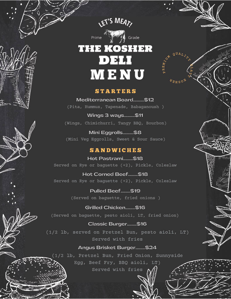 The Kosher Deli | restaurant | Entrance through rear lot, 425 Tioga Ave, Kingston, PA 18704, USA | 5702342220 OR +1 570-234-2220