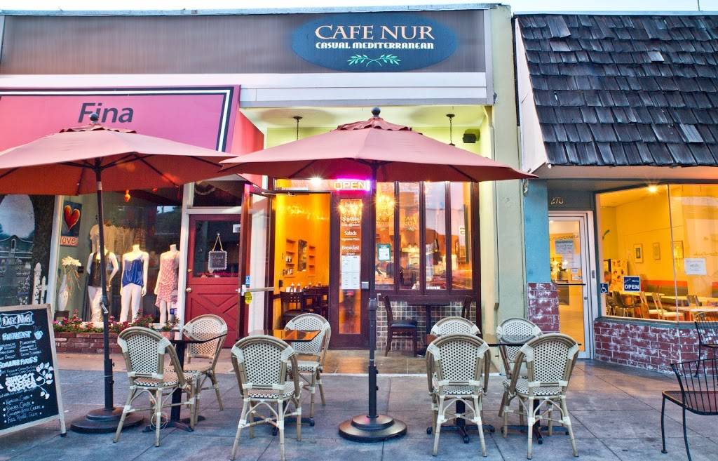 Cafe Nur | restaurant | 280 Main St, Los Altos, CA 94022, USA | 6509172313 OR +1 650-917-2313