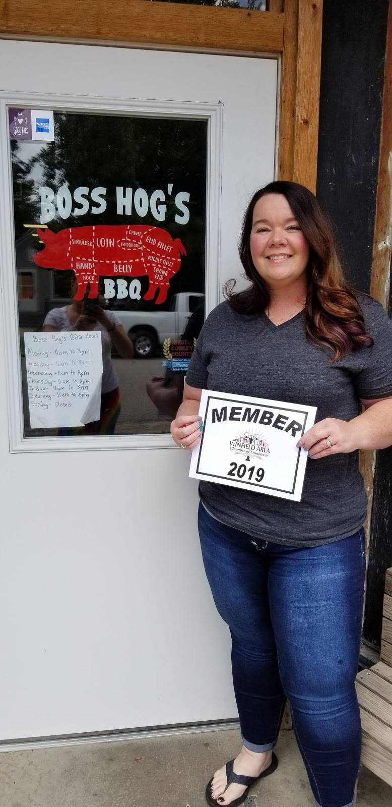 Boss Hogs BBQ | restaurant | 314 W 8th Ave, Winfield, KS 67156, USA | 6204022972 OR +1 620-402-2972