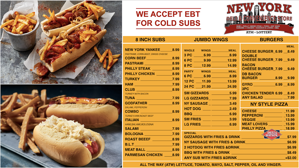 New York Deli/Boost Mobile | restaurant | 1008 Great Bridge Blvd, Chesapeake, VA 23320, USA | 7575471430 OR +1 757-547-1430