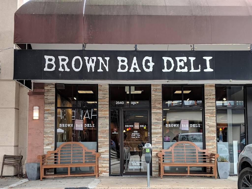 Brown Bag Deli | restaurant | 2540 Amherst St, Houston, TX 77005, USA | 7135206100 OR +1 713-520-6100