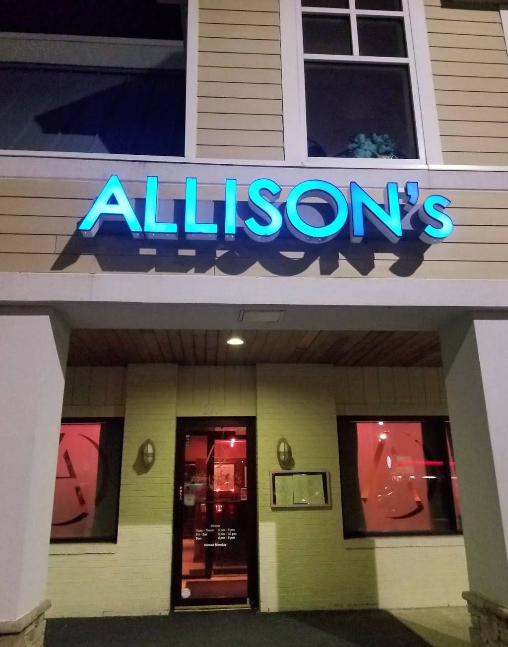 Allisons Restaurant | restaurant | 2207 Defense Hwy, Crofton, MD 21114, USA | 4107210331 OR +1 410-721-0331