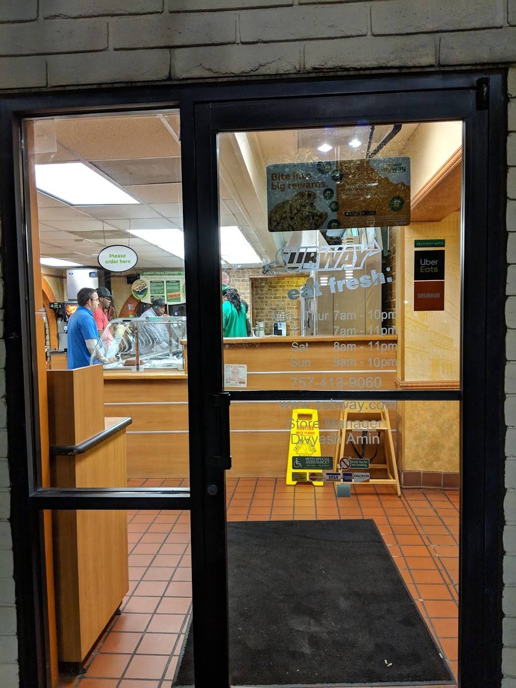 Subway | restaurant | 4316 Indian River Rd, Chesapeake, VA 23325, USA | 7574139060 OR +1 757-413-9060