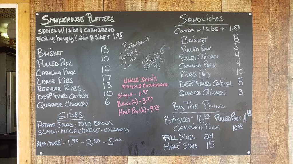Uncle Johns Smokehouse | restaurant | 914 NE 10th St, Milford, DE 19963, USA | 3023873082 OR +1 302-387-3082