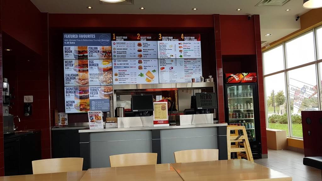 Hero Certified Burgers | restaurant | 444 Holland St W, Bradford, ON L3Z 0G1, Canada | 9057754449 OR +1 905-775-4449