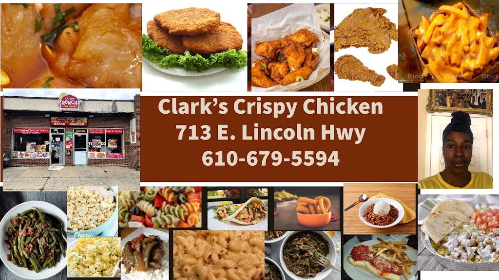 Clarks Crispy Chicken Serving Krispy Krunchy Brand | restaurant | 713 Lincoln Hwy E, Coatesville, PA 19320, USA | 6106795594 OR +1 610-679-5594