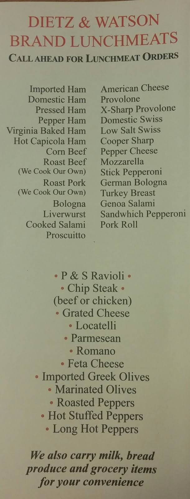 Jimmys Deli | meal takeaway | 1550 New Brooklyn Erial Rd, Sicklerville, NJ 08081, USA | 8564353415 OR +1 856-435-3415