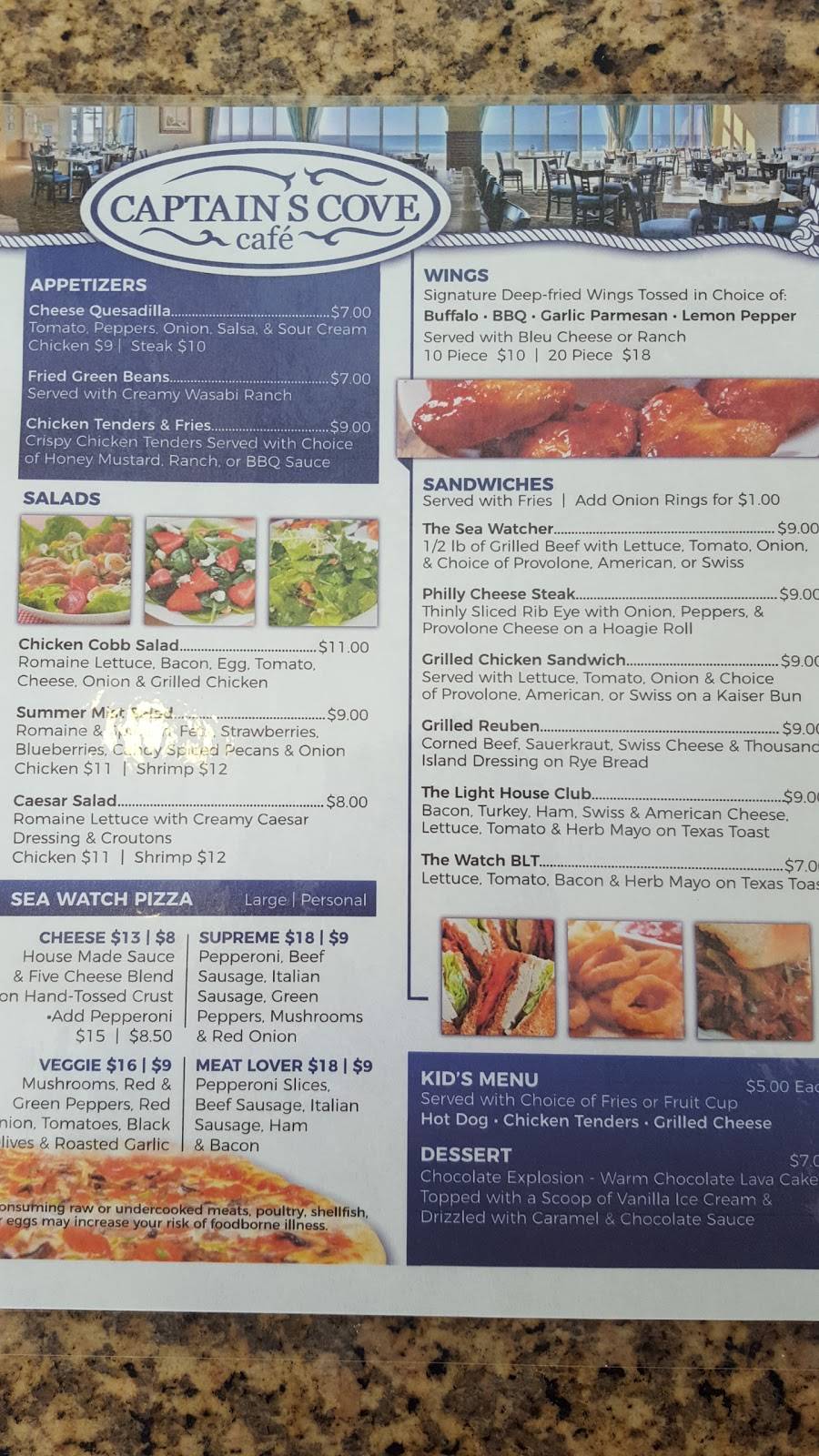 Captains Cove Cafe | restaurant | 5370, 161 Seawatch Dr, Myrtle Beach, SC 29572, USA | 8439187320 OR +1 843-918-7320