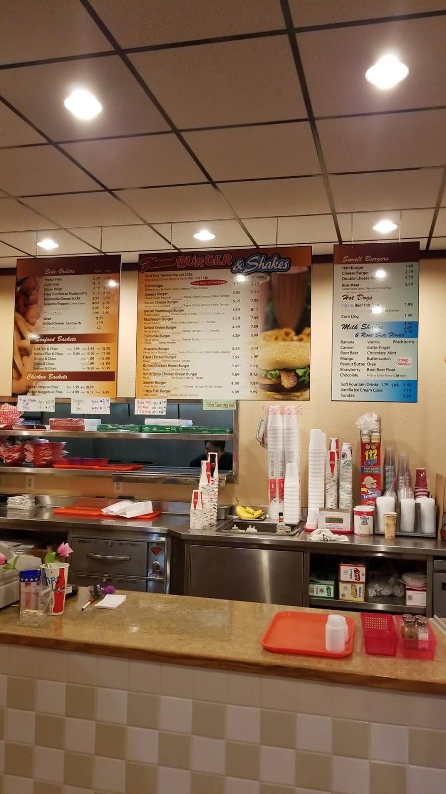 Flame Burger | restaurant | 3302 Auburn Way S, Auburn, WA 98092, USA | 2533974349 OR +1 253-397-4349