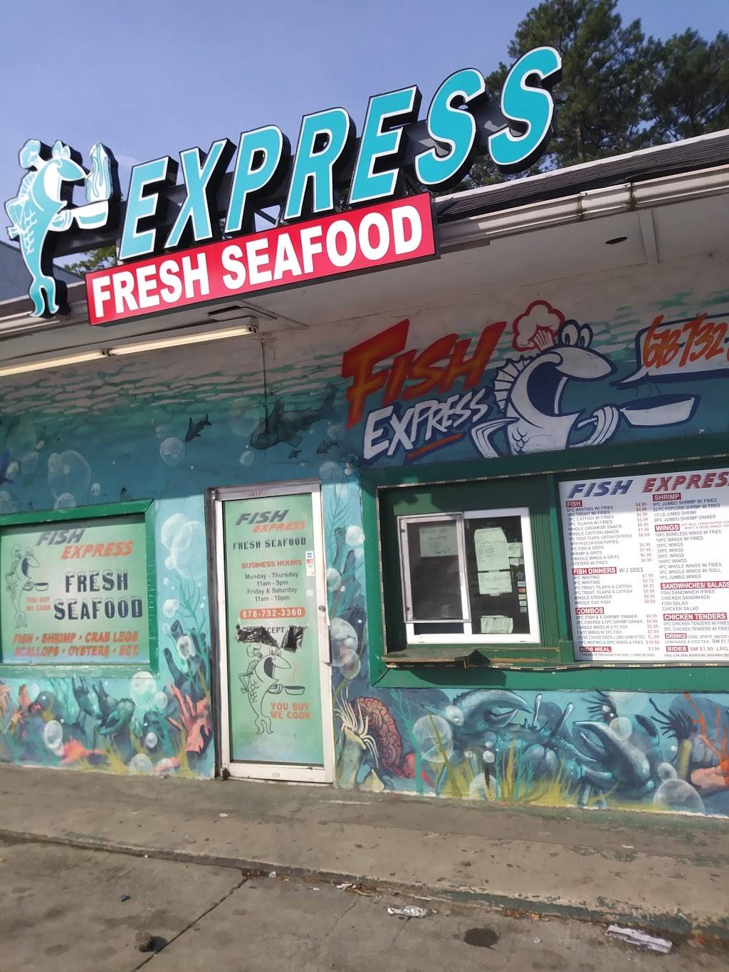 Fish Express | restaurant | 2612 Donald Lee Hollowell Pkwy NW, Atlanta, GA 30318, USA | 6787323360 OR +1 678-732-3360