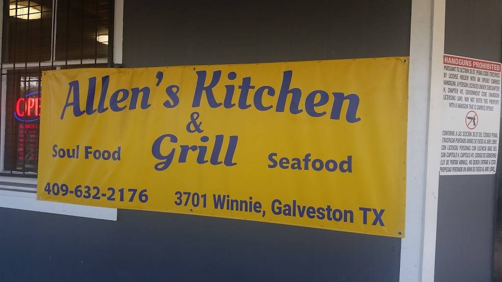 Allens Restaurant | restaurant | 3701 Winnie St, Galveston, TX 77550, USA | 4096322176 OR +1 409-632-2176