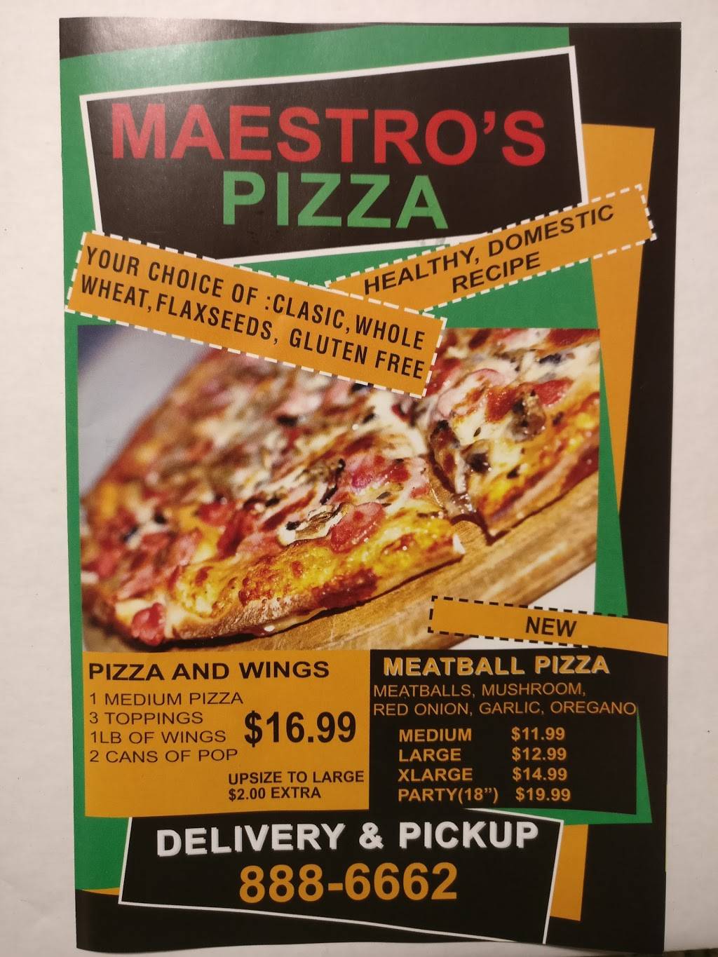 Maestros Pizza | restaurant | 370 Eastbridge Blvd, Waterloo, ON N2K 3Z1, Canada | 5198886662 OR +1 519-888-6662