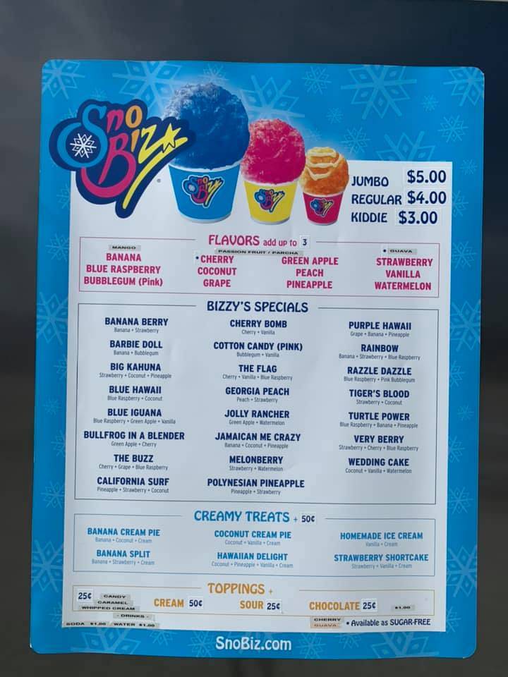 Sno Biz Krazy Shaved Ice | restaurant | 2255 U.S. Hwy 17-92 N, Haines City, FL 33844, USA | 8639692237 OR +1 863-969-2237