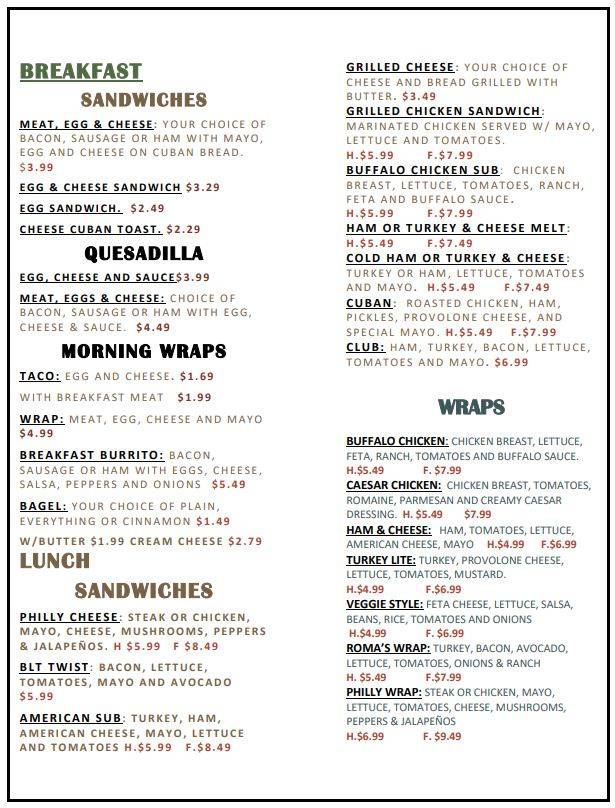 Romas place cafe | restaurant | 8875 Hidden River Pkwy Suite 125, Tampa, FL 33637, USA | 8136969844 OR +1 813-696-9844