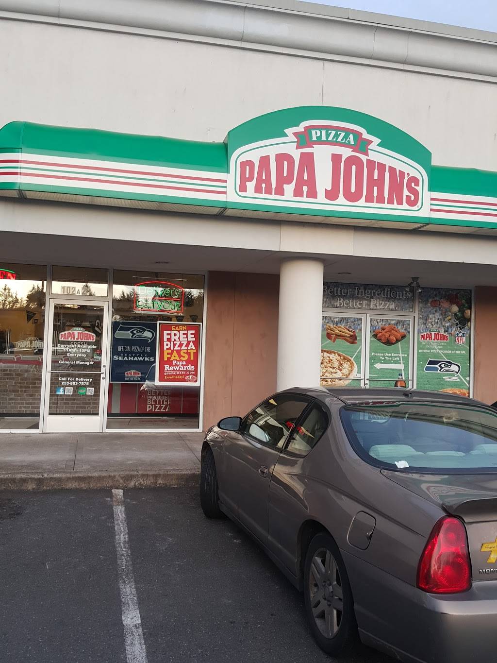 Papa Johns Pizza | restaurant | 102 Military Rd E a2, Tacoma, WA 98444, USA | 2538637575 OR +1 253-863-7575
