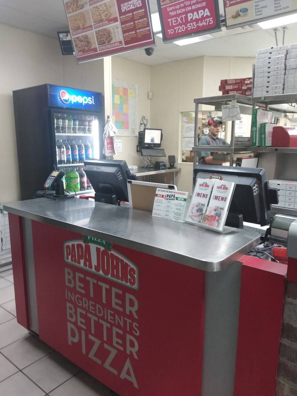 Papa Johns Pizza | restaurant | 5194 S Broadway, Englewood, CO 80113, USA | 3037616262 OR +1 303-761-6262