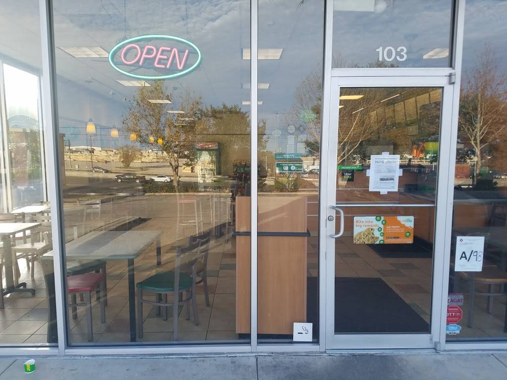 Subway Restaurants | restaurant | 11726 I-35 #102, San Antonio, TX 78233, USA | 2105990153 OR +1 210-599-0153