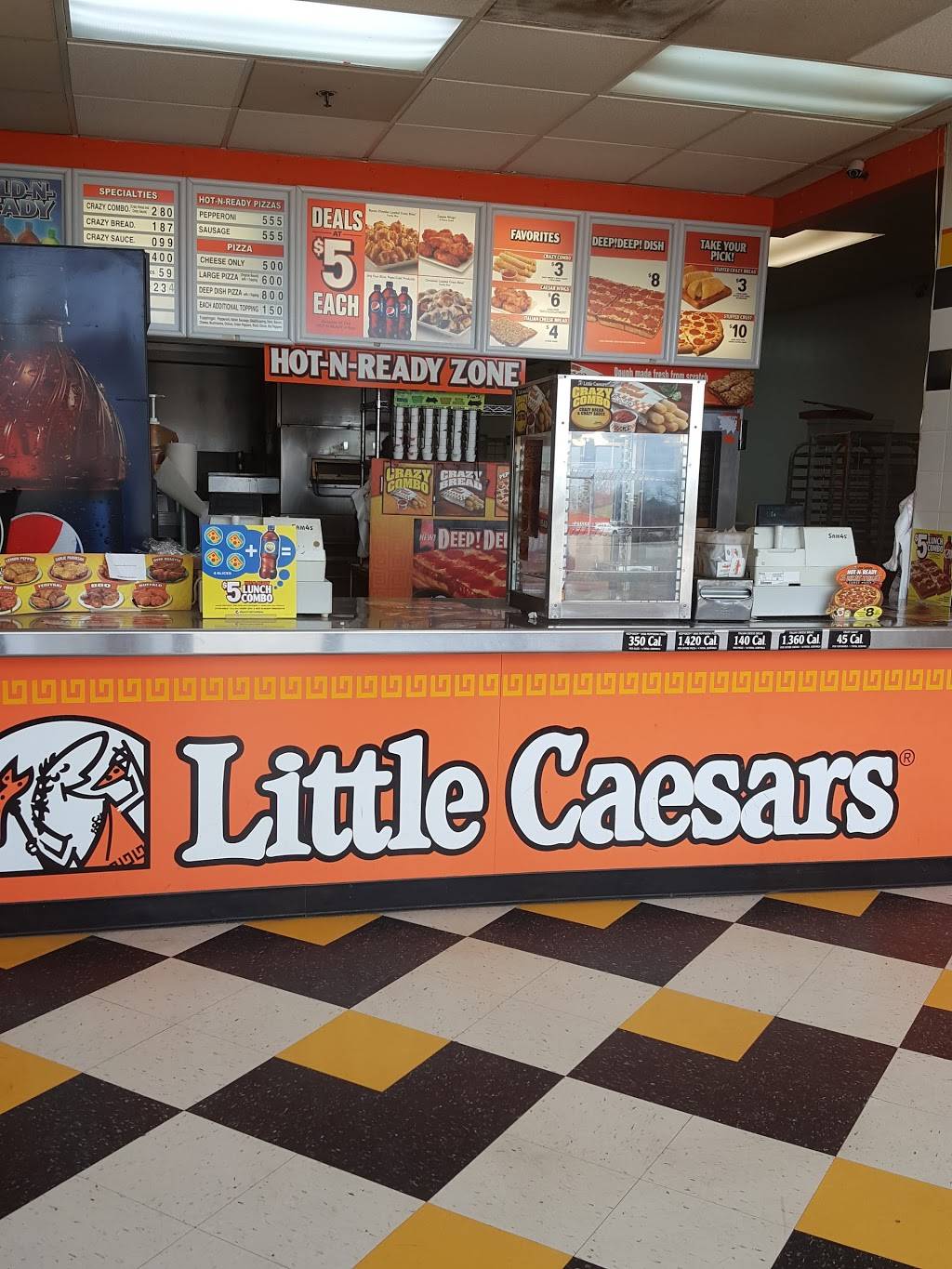 Little Caesars Pizza | meal takeaway | 1211 S Division St, Harvard, IL 60033, USA | 8159433900 OR +1 815-943-3900