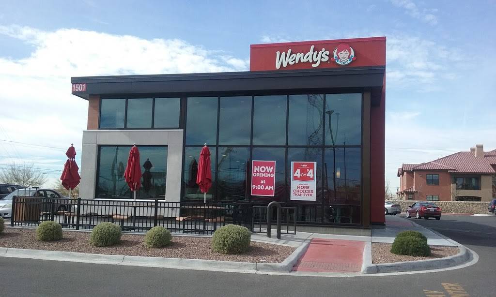 Wendys | restaurant | 1501 George Dieter Dr, El Paso, TX 79936, USA | 9152297660 OR +1 915-229-7660