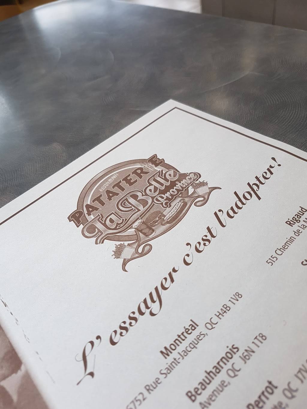 Pataterie La Belle Province | restaurant | 62 Boulevard Ste Anne, Sainte-Anne-des-Plaines, QC J0N 1H0, Canada | 4508387222 OR +1 450-838-7222