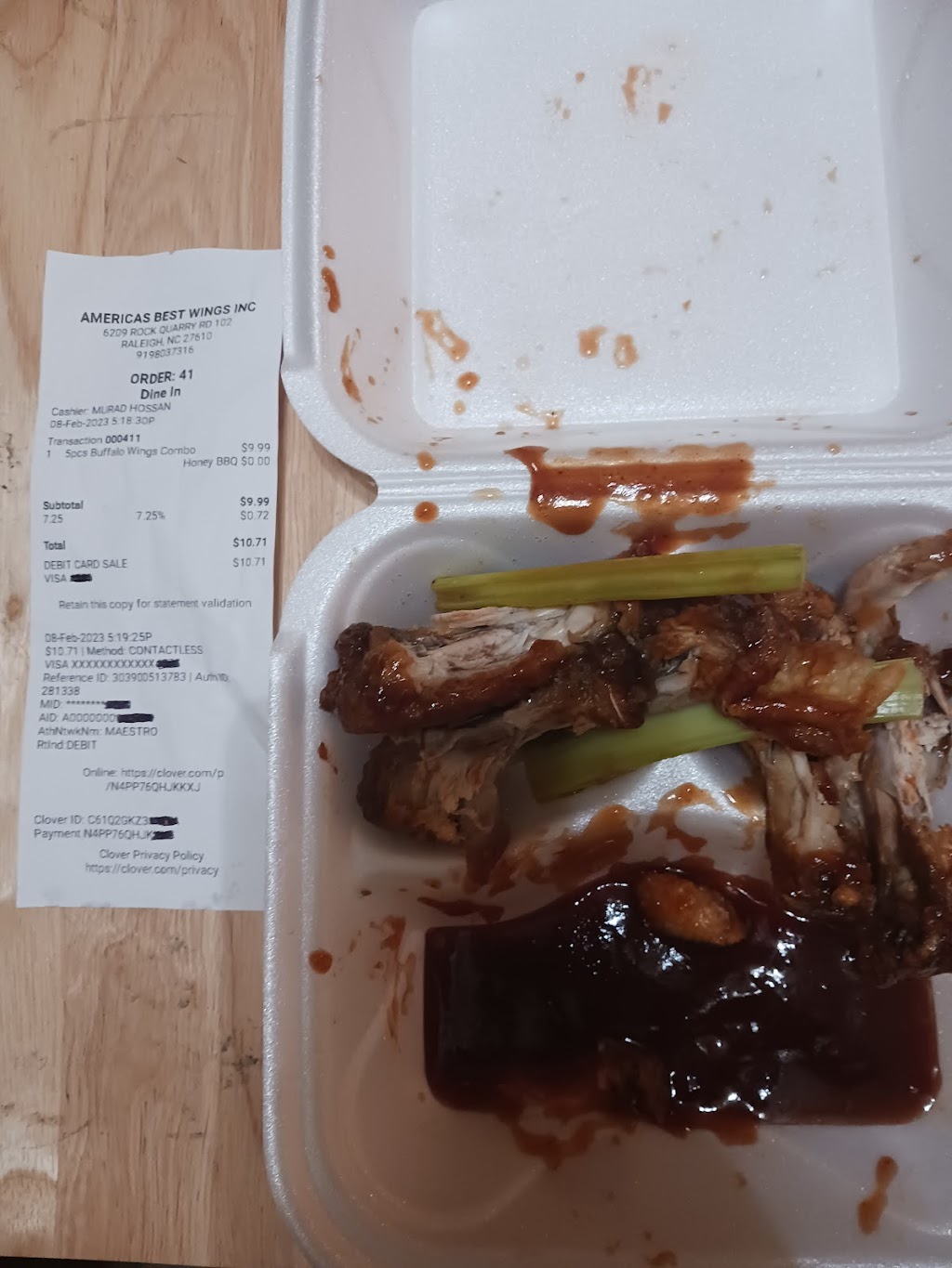 Americas Best Wings | restaurant | 6209 Rock Quarry Rd #102, Raleigh, NC 27610, USA | 9198037316 OR +1 919-803-7316