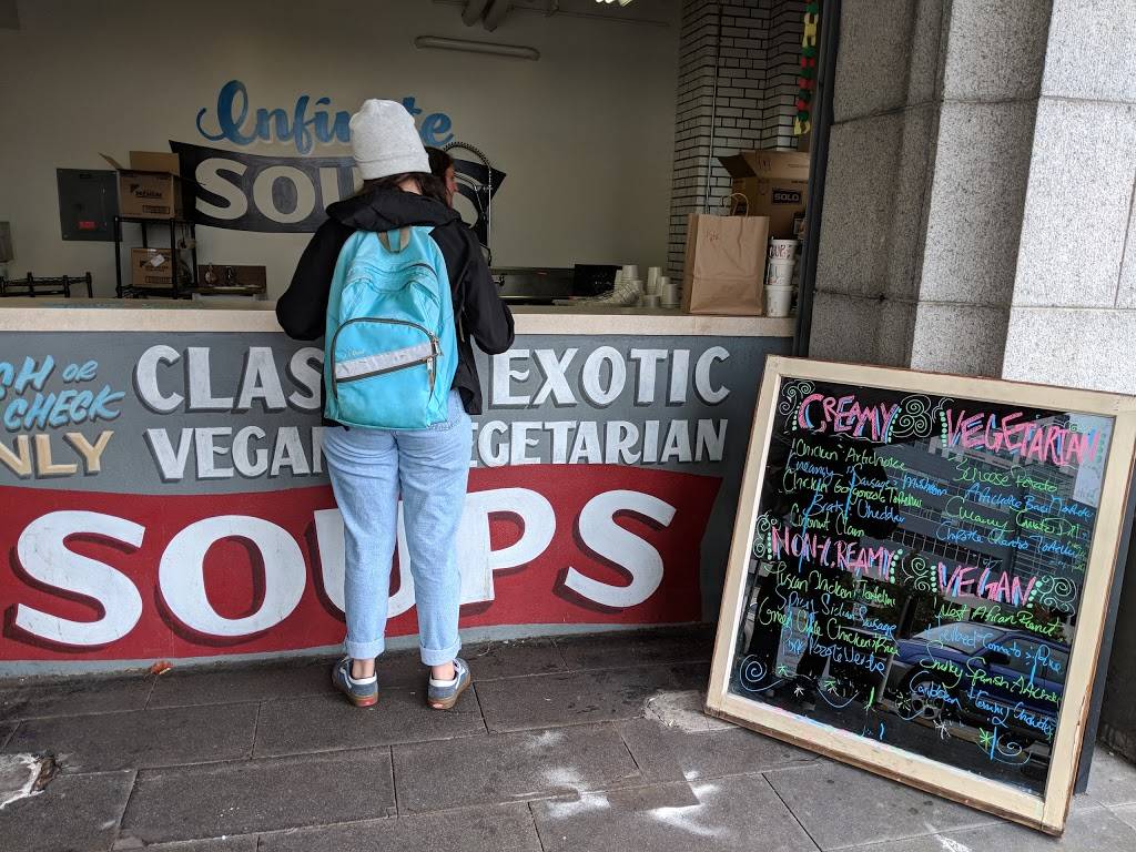 Infinite Soups Downtown | restaurant | 1102 A St, Tacoma, WA 98402, USA | 2532722598 OR +1 253-272-2598